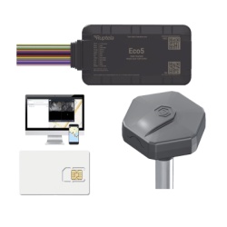RUPTELA ECO5KITFUEL KIT Dispositivo de Rastreo Vehicular/ Sensor nivel de combustible BLE / Conectividad LTE Cat1 y LTE-M / BLE 5.0 / GNSS U-blox / Carcasa IP54 / Bateria Interna de Respaldo / Detecta