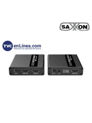 SAXXON SXN0570005 SAXXON LKV223 - Kit extensor de video HDMI/ Resolucion 1080P/ 60 Hz/ Hasta 70 metros con Cat6/ 6A/ 7 Cero latencia/ Loop HDMI/ Soporta HDR/ Infra rojo de 2 vias/ Salida de audio/