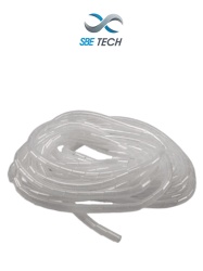 SAXXON TCE3350128 SBE TECH SBEESP6 - Organizador de cables espiral blanco 1/4" 10 metros en rollo