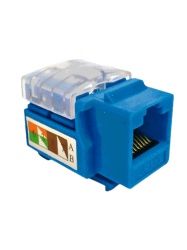 SAXXON TCE442022 SAXXON M265C5B - Modulo jack keystone RJ45 / 8 Hilos / CAT 5E / Compatible con calibres AWG 22-26 / Color azul