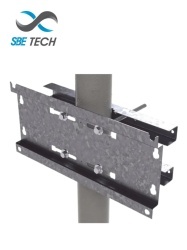 SBE TECH SBT4870005 SBE TECH SBE-SOPFTRT - Herraje de Fijacion / Montaje a Pared o Poste / Para Gabinete 9UR / Incluye Tornillo Largo 25 cm / Diseno Robusto para Instalaciones Exigentes