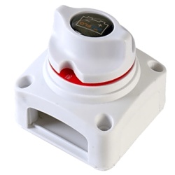 SEAFLO SFCBS-275-201 Interruptor de Bateria SEAFLO 2 Posiciones 275 Amps DC Operacion Manual On/Off Proteccion de Encendido Terminales de Cobre Montaje Empotrado o Superficial