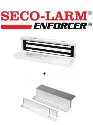 SECO-LARM SEC0850012 Seco-Larm E941SA600 - Electroiman de 600Lb Soporte en "Z" y en "L"