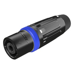 SEETRONIC SLDM4-B Speakon Conector de cable macho de 4 polos carcasa negra cable AWG10 30A