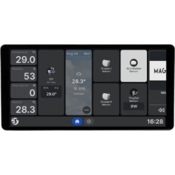 SHELLY SHELLYWALLDISPLAYX2I Panel de Control Inteligente para Hogar / Pantalla Táctil 6,95 pulgadas / Resolución 1440 x 720 px / S.O. Android/ Wi-Fi / Bluetooth 5 / Sensor de Luz y Proximidad