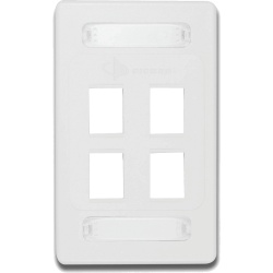 SIEMON 10GMX-FPS04-02 Placa de Pared Modular 10G MAX de 4 Salidas Color Blanco - Img 2