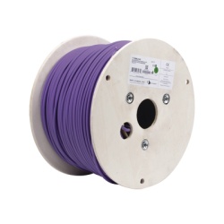 SIEMON 9A6L4-A5 Bobina de Cable Blindado F/UTP de 4 Pares Z-MAX Cat6A Soporte de Aplicaciones 10GBase-T LS0H (Libre de Gases Toxicos) Color Violeta 305 Metros (1000 Pies)
