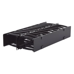 SIEMON HCM-4-2U-D Organizador de Cable Horizontal RouteIT Doble Para Rack de 19in 4in de profundidad 2UR - Img 2