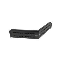 SIEMON HD6-48A Patch Panel UTP HD6 Categoria 6 de 48 puertos Angulado para alta densidad de puertos 2UR