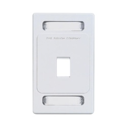 SIEMON KFP-S-01-02S Placa de Pared Keystone de 1 Salida Color Blanco para Jacks Keystone Z-MAX y MAX