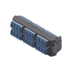SIEMON LVA24-LSU-BC-A Placa Acopladora LightVerse 12 Conectores Duplex LC/UPC Shuttered Acepta hasta 24 Fibras Monomodo