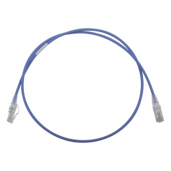 SIEMON MC6-03-0628 Patch Cord MC6 Modular Cat6 UTP CM/LS0H 0.91 Metros (3 Pies) Color Azul Diametro Reducido (28AWG)
