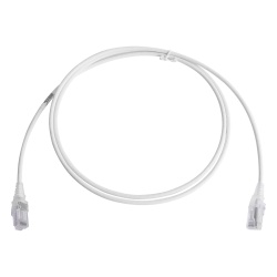 SIEMON MC6-05-02-28B Patch Cord MC6 Modular Cat6 UTP CM/LS0H 1.52 Metros (5 Pies) Color Blanco Diametro Reducido (28AWG) Version Bulk (Sin Empaque Individual)