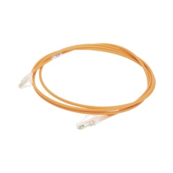 SIEMON MC6-07-0928 Patch Cord MC6 Modular Cat6 UTP CM/LS0H 2.13 Metros (7 Pies) Color Naranja Diametro Reducido (28AWG)