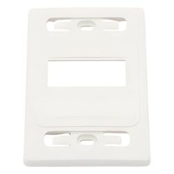 SIEMON MX-FP-S-03-02B Placa de Pared Modular MAX de 3 Salidas Color Blanco Version Bulk (Sin Empaque Individual) - Img 2