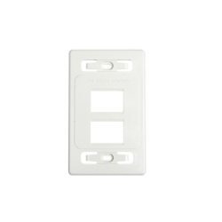 SIEMON MX-FP-S-04-02B Placa de Pared Modular MAX de 4 Salidas Color Blanco Version Bulk (Sin Empaque Individual)
