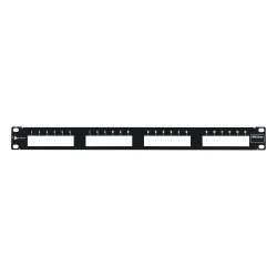 SIEMON MX-PNL-24 Patch Panel MAX Modular (Vacio) de 24 Puertos Plano 1UR