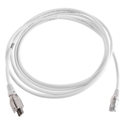 SIEMON T4A-S03M-B02L Patch Cord TERA Cat6A 1/10G Ethernet de 4 Pares y Conector Modular LS0H Color Marfil 3 Metros (9.84 Pies)