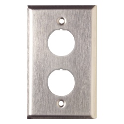 SIEMON XFP-S-02-SS Placa de Pared Reforzada de Acero Inoxidable Para Uso Industrial de 2 Puertos