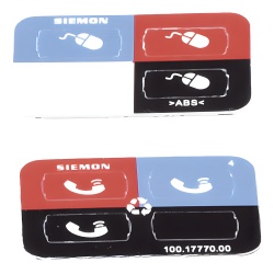 SIEMON Z-ICON-01B Icono Ultramax para Identificacion de Jacks Color Negro Bolsa con 100 Piezas