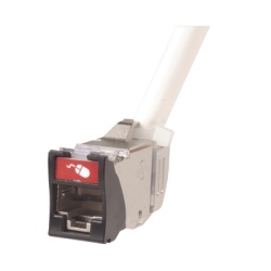SIEMON Z6A-45S01 Jack Z-MAX 45 Montaje Hibrido a 45 Grados Ideal para Espacios Reducidos Categoria 6A Blindado Color Negro