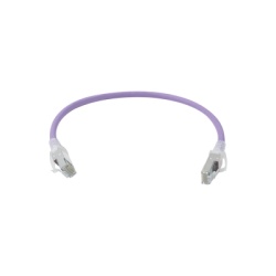 SIEMON ZM6A-S01-08B Patch Cord Z-MAX Cat6A S/FTP CM/LS0H 1ft Color Violeta Version Bulk (Sin Empaque Individual)