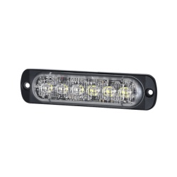 SIGNALPRO SP12AW Luz Auxiliar de 12 LED Ambar/Blanco Lente Transparente SAE