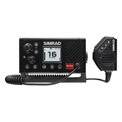 SIMRAD 000-14491-001 Radio Marina RS20S / Pantalla Alta Visibilidad con Modo Noche / Clase D DSC Aprobado / Receptor GPS Integrado / Conectividad NMEA 2000 / Microfono de 4 Botones / Instalacion Brack