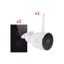 SMARTHOME BY EPCOM SH1CAM2SK (Wifi) KIT 1 camara Wifi y 2 apagadores inteligentes Wifi
