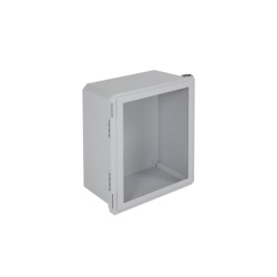 STI EF201610-W Gabinete de Fibra de Vidrio IP66 para Uso en Interior o Exterior y Puerta Transparente Removible