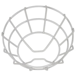 STI STI-9711 Protector De Rejilla Anti Vandalismo Y Golpes Accidentales Color Blanco Para Sirenas/Estrobos/Bocinas System Sensor Montaje a Ras en Techo 8.26"Altox8.26"Anchox3.54"Profundidad