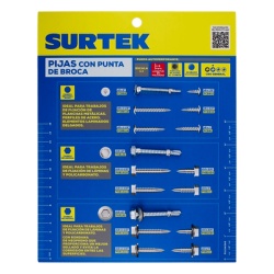 SURTEK MUEP3 Muestrario de Pijas Punta de Broca.