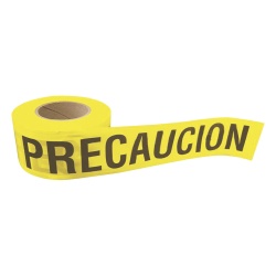 SURTEK SYS-137297 Cinta para barricada "PRECAUCION" de 100 m y ancho de 3".