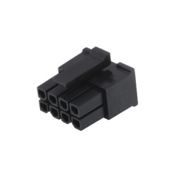 Syscom 43025-0800 Conector Plug / 8 Contactos / Doble Fila / Paso 3.0 mm / Pin Hembra / 5.0A / -40Â°C a +105Â°C