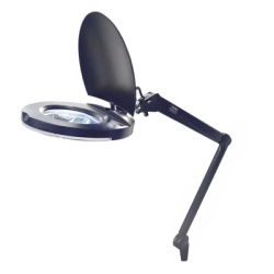 Syscom DSESKLAPM/33 Lampara de LED para Escritorio con Lupa de 5 Pulgadas de Diametro 5 Dioptrias 2.25X.