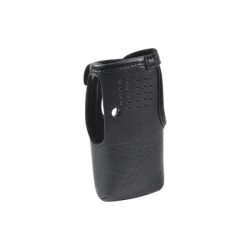 Syscom FSMIC-F1000 Funda Reforzada de Piel con correas para IC-F1000D/01 IC-F2000D/01 u IC-F2000D/12.