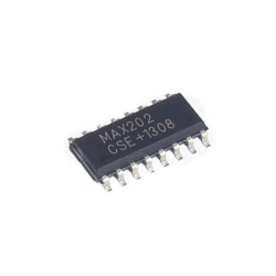 Syscom MAX202CSE-ND Circuito Integrado Tranceptor +5 V RS-232 2 Drivers 2 Receivers SOIC16.