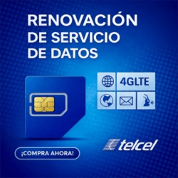 Syscom RENO6GBTELCEL Renovación de plan anual de servicio de 6GB para SIM TELCEL