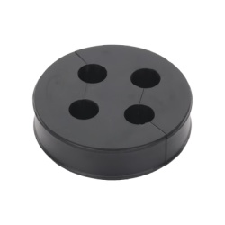 SYSCOM TOWERS CI438 Inserto de Caucho de 4" Con Cuatro Orificios para Cable de 3/8 in