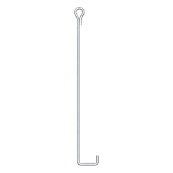 SYSCOM TOWERS SAZ-0L Ancla de Suelo con Ojo de Llave Ã˜ 3/4" x 150 cm Galvanizado por Inmersion en Caliente.