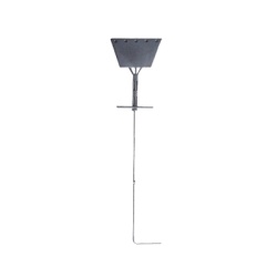 SYSCOM TOWERS SAZ-90G Ancla de Piso Tipo Paleta 5 Orificios para Retenida. Placa: 3/4" Redondo: 1" Altura: 210 cm. Galv. Inmersion.