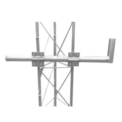 SYSCOM TOWERS SBL-UNI-1G Brazo tipo Baston. Inmersion en Caliente. Largo: 80 cm. Alto: 20 cm. Tubo: 1-1/2" Ced.30