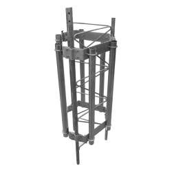 SYSCOM TOWERS SM-HEX-35G Herraje para 6 antenas sectoriales compatible con tramo STZ35G.