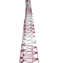 SYSCOM TOWERS STAT-24M-BE Torre Autosop. Tubular Uso Pesado. 24 Metros (Sec B - E). Galv. Inmersion. Con Accesorios.