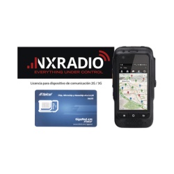 TELOX TE580PLUS-KIT-SIMTEL KIT Radio TE580PLUS + Licencia NXRADIOTERMINAL + SIM Telcel 1GB