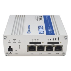 Teltonika RUTX09 Router Industrial LTE 4.5G Cat 6 / 300 Mbps / 4 Puertos Gigabit / Doble SIM / GNSS / PoE / -40Â°C a 75Â°C - Img 3