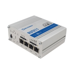 Teltonika RUTX11 Router Industrial LTE 4.5G Cat 6 / 300 Mbps / WiFi 5 Dual Band / 4 Puertos Gigabit / Doble SIM / GNSS / PoE