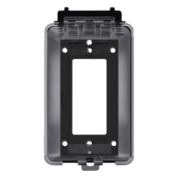 THORSMAN TH-CPE Caja Protectora de Contactos para Exterior / Policarbonato de Alto Impacto / Proteccion NEMA 3R / 127V 15A 60Hz / Tapa Transparente Base Negra / Resistente a Intemperie UV