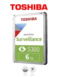TOSHIBA TSB1490006 TOSHIBA HDWT860UZSVA - Disco Duro de 6 TB Serie S300 especial para videovigilancia ideal para trabajo 24/7 interfaz SATA 3.5" 5400 rpm 128 MB hasta 64 camaras