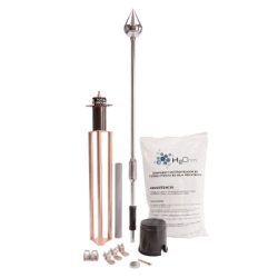 TOTAL GROUND KIT-MASTER-PE15-INOX Kit Pararrayo con Punta de Acero Inoxidable con Avance de Cebado de 60 m. y Accesorios de Instalacion en Torre.